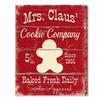 Vintage Christmas Metal Wall Decoration, Holiday Sticker Sign