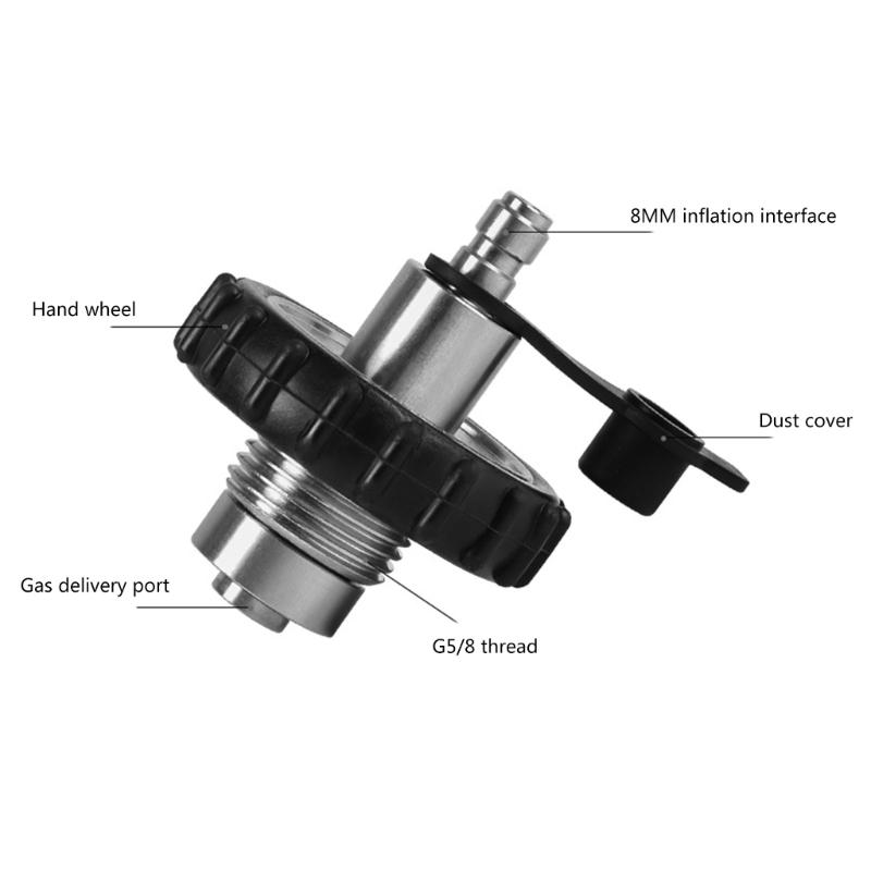 Durability Cylinder Adapter Oxygen Cylinder Head Breather Valves Adapter Reliability Diving Accessory