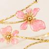 Openwork Upper Arm Cuff with Two Irregular Flowers, Intersecting Gold-Tone Bands, Rounded Ball Ends, and Clasp-Free Wear