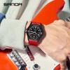 Sanda Unisex Korean Style Sport Waterproof Quartz Watch - Silent Large Dial for Men & Women