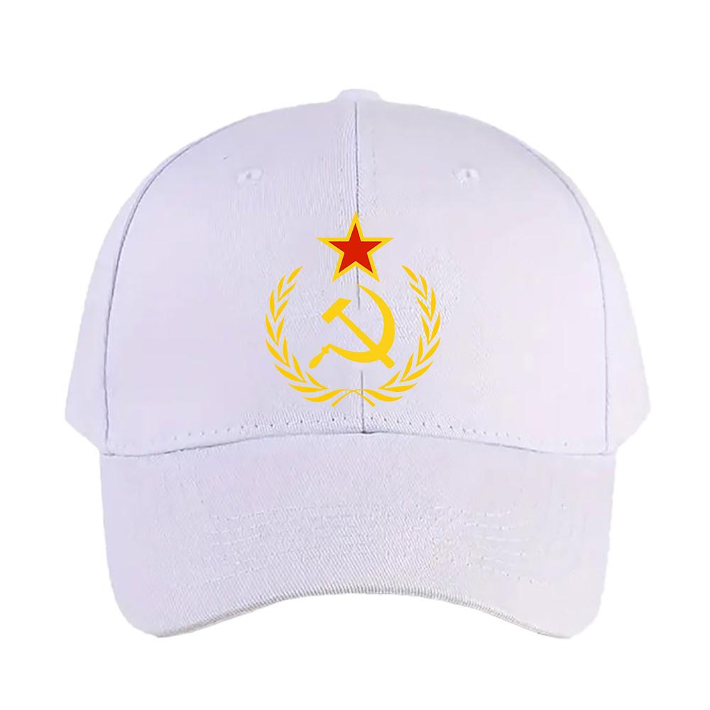 Soviet Hammer and Sickle Star Cap Summer Woman Man Adult Hat Fashion Casual Adjustable Printed Baseball Caps Trucker Cap