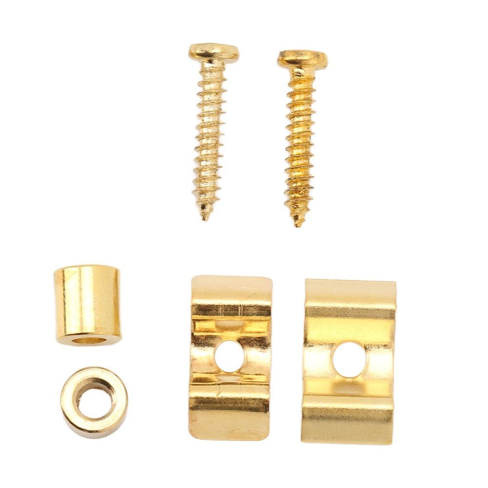 10Sets Metal Material String Retainer Guide With Mounting Screws Guitar String Tree For Guitar
