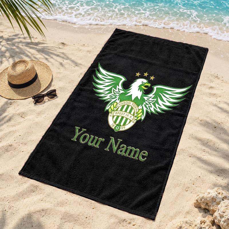 Ferencvarosi TC Custom Name Beach towels also serve as bath towels summer essential a musthave for the outdoors the beach and the pool