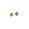 Square Zircon Minimalist Stud Earrings Cold Men'S And Women'S Earrings Personality Temperament Banquet Earrings