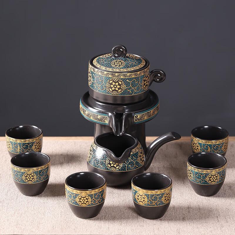 Lilang Enamel Ceramic Automatic Tea Set