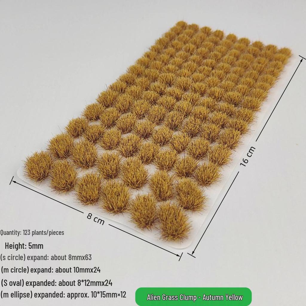 5mm Model Train Static Grass Tufts for DIY Miniature Landscape Scenes