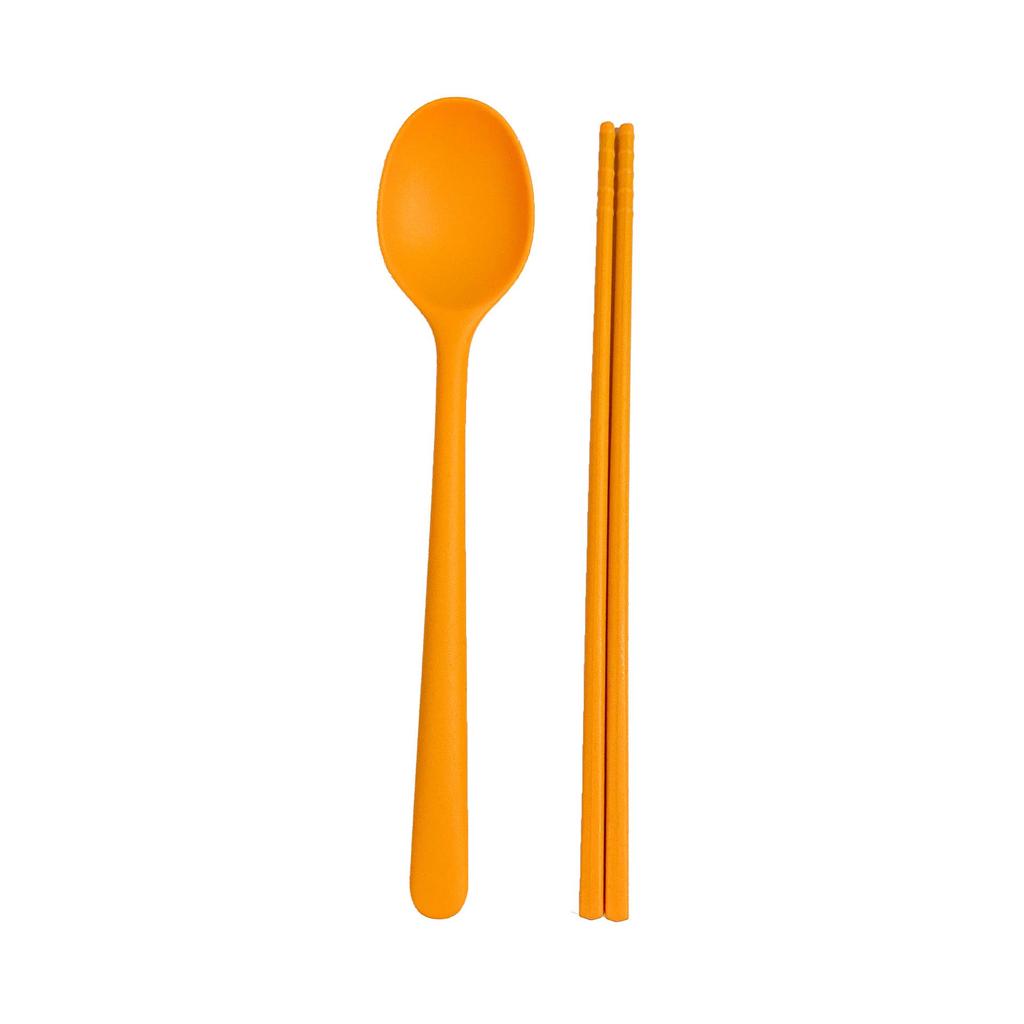 Kids' Portable Non-Slip Colored Silicone Chopsticks & Spoon Set
