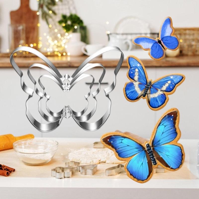 Professional Butterfly Biscuits Mould Rusts Resistant Nonrust Steel Baking Tool For Handmade Cookie And Pastries