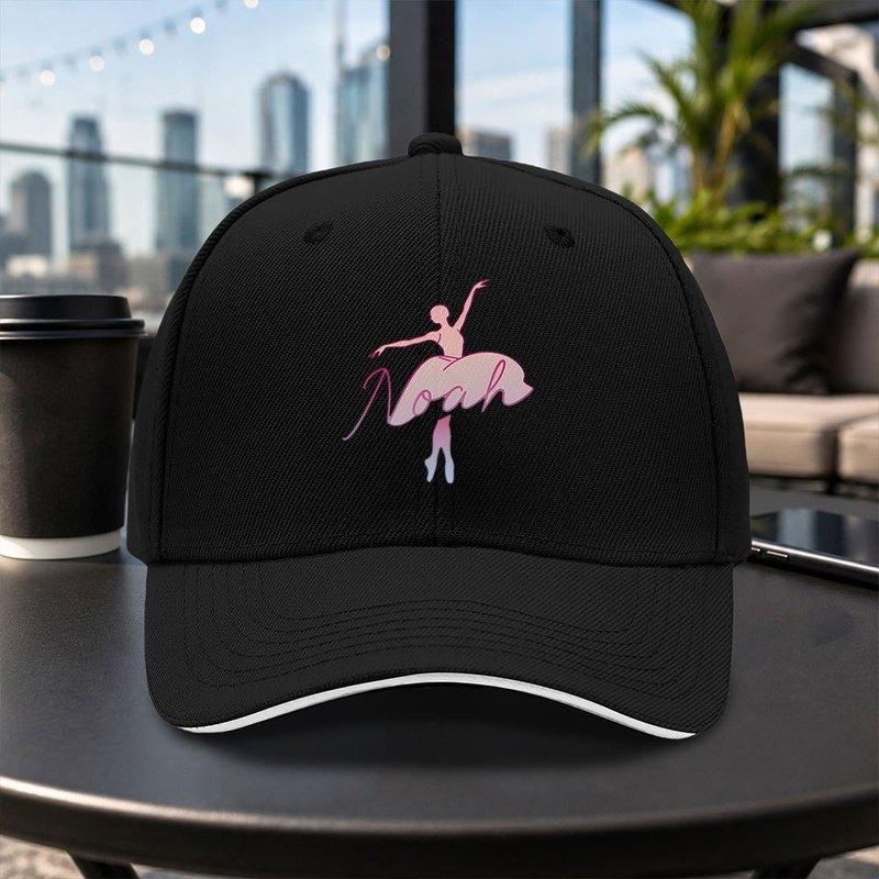Noah Ballerina Sandwich Baseball Cap Unisex Adjustable Duckbill Hat Lightweight Casual Outdoor Cap Multiple Colors