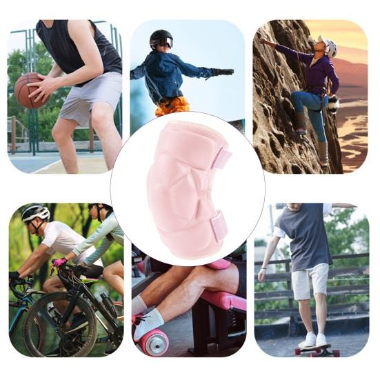 1 Pc Knee Pad for Men Women Anti-slip Collision Avoidance Knee Sleeve with Thick Sponge Exercise Protective Knee Pad for Football Volleyball