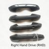 Door Handle Cover Trim Fit for Kia Forte Cerato K3 BD 2019 2020 2021 GT ABS Plastic Imitation Carbon Fiber-RHD