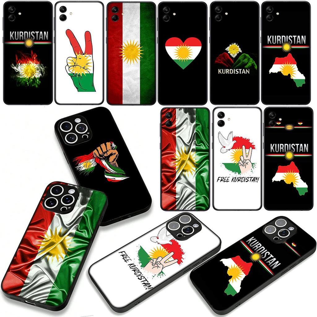 Kurdistan Flag Phone Cover Case for Samsung Galaxy A07 A13 A12 A14 A23 A42 A50 A51 A52 A53 A70 A71 A72 A21S A04 Note 20 9 8 10