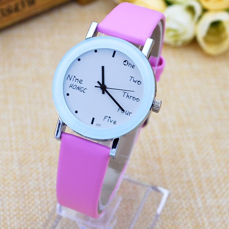 School Gifts, Simple Trend Fashion Boys And Girls English Moment With Characters, Middle School Students English Watch 798