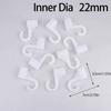 10Pcs Plastic Thickening Hook For Suit Locker Shelf Wardrobe Hook Fittings Diy Party Supplies Children Tent Game Room Joints