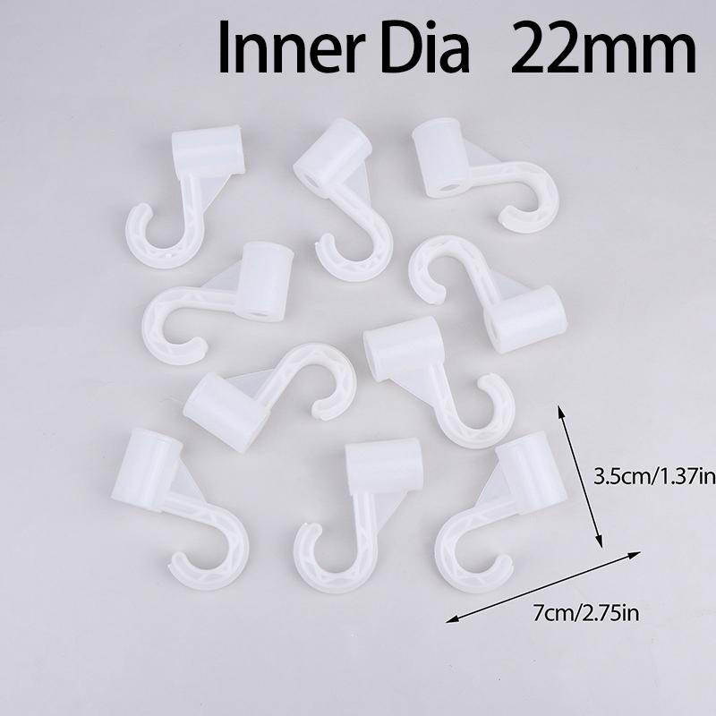 10Pcs Plastic Thickening Hook For Suit Locker Shelf Wardrobe Hook Fittings Diy Party Supplies Children Tent Game Room Joints