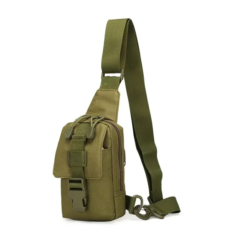 Chest Bag Military Trekking Pack EDC Sports Bag Shoulder Bag Crossbody Pack Assault Pouch for Hiking Cycling Campinga