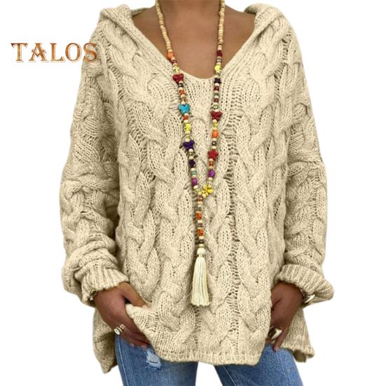 

Женский свитер с капюшоном, длинный рукав, скрученная текстура, свободный свитер, однотонный, свободный крой, ребристые манжеты, трикотажные топы L абрикосовый