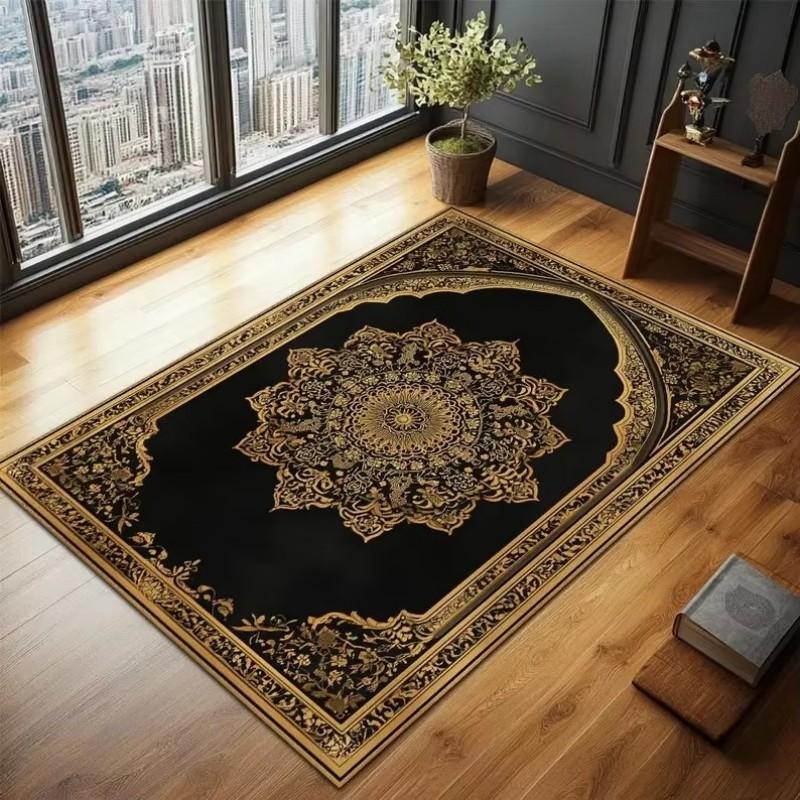 Upgraded Material Elegant Islamic Prayer Rug Exquisite Prayer Muslim Creative Gift Easy Storage Home Decor