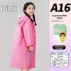 PEVA Children Rain Poncho Disposable Student Rainwear Cute Rain Coat Jacket  Outdoor Use
