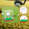 Clear Golf Ball Protection Storage Case Acrylic Wood Base Dustproof Showcase For Sports Collectibles