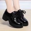 Women's Autumn New Small Leather Shoes Platform-soled Fashion Versatile Soft-soled Single Shoes Women's Casual Shoes