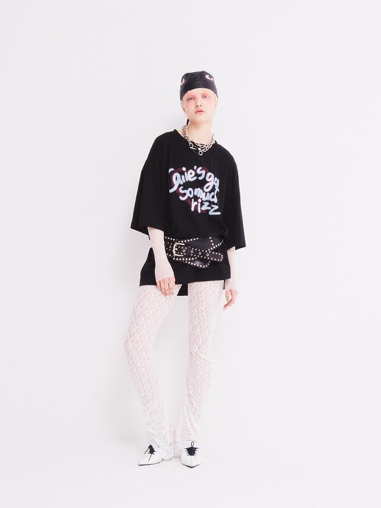 As If Cali Lace Shirring Long Curve Pants White