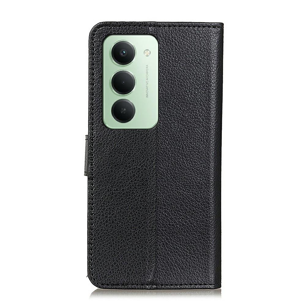 For Xiaomi Redmi 15 5G (Global) (169mm) Wallet Case PU Leather Phone Cover Litchi Texture