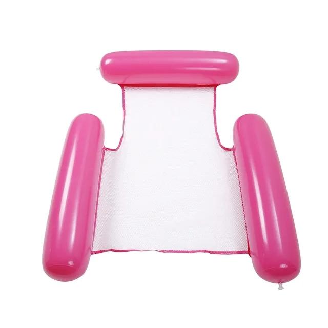 Summer Swim Inflatable Floating Water Mattresses Hammock Stripe Lounge Chairs Pool Water Sports Toys Floating Mat Pool Toys Kids