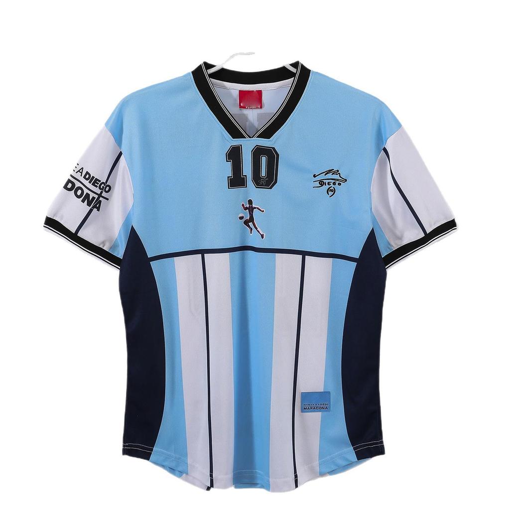 2001 Argentinien Heim Maradona Retro Trikot - Personalisiert & Anpassbar