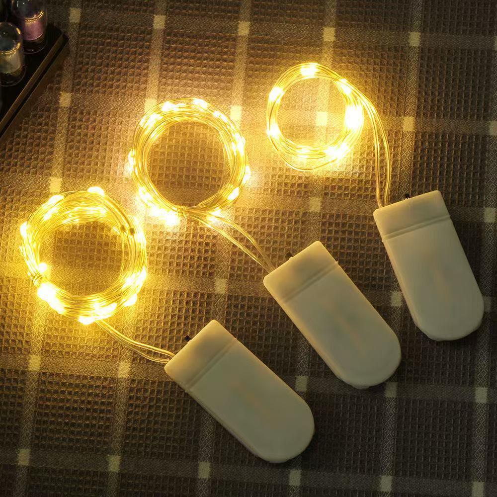 LED Solar Cork String Lights for Christmas Wine Bottles - Copper Wire Holiday Decoration