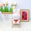 Plush Animal Doll Keychain with Glasses & Scarf - Bag Charm for Girls