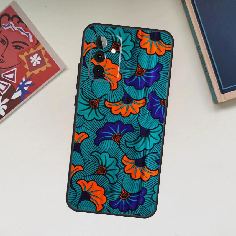 

African Wax Fabric Case For Samsung Galaxy A34 A54 A14 A56 A52 A53 A16 A26 A36 A55 A35 A15 A32 A12 A33 A13 A17 Samsung A35