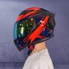 Dual Lens Motorcycle Helmet Off-Road ATV Scooter Riding Full Face Safety Women Men Adult ABS Material