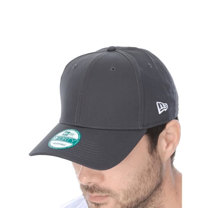 Casquette Enfant - New Era - 9Forty - Graphite-Blanc - Visière arrondie - Style Casual