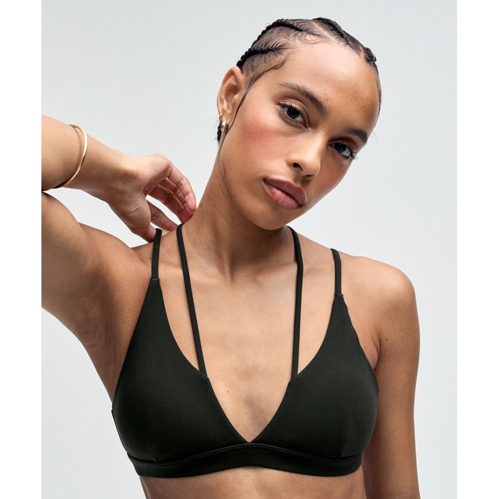 Lululemon Smoothcover StrAppy BrA  Light Support  A B Cup BlAckened Pine