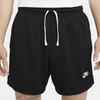 Nike Club Logo Embroidered Mesh Breathable Sports Shorts Men Bottoms Black DX0736-010