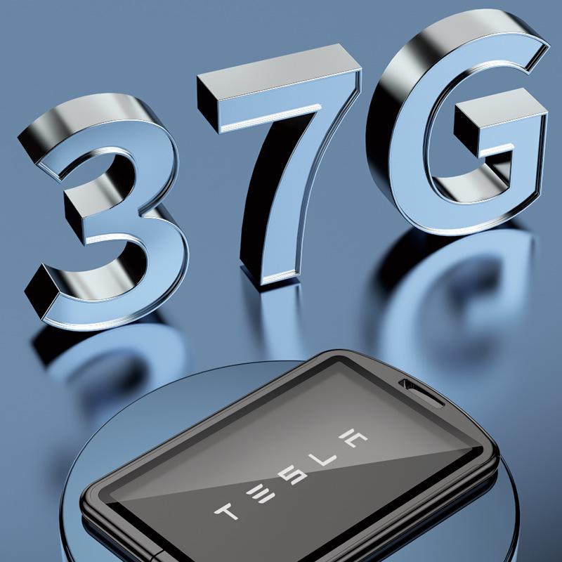 Tesla Card Key Case for Model 3/X/Y - Premium Metal Shell with Protective Buckle, Stylish Unisex Design.