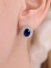 Rosemont Silver Blue Earrings Lumiere Ra25D22J