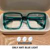 BLMUSA Square Photochromic Blue Light Blocking Large Frame Eyeglasses fashion Reading Glasses ladies Prescription Myopia Glasses