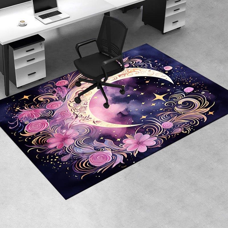 """Verzauberter Halbmond Wandkunst""": Himmlische Fantasy Dekoration"Büromatte Heimdekoration Bürostuhl Teppich für Büro ph20