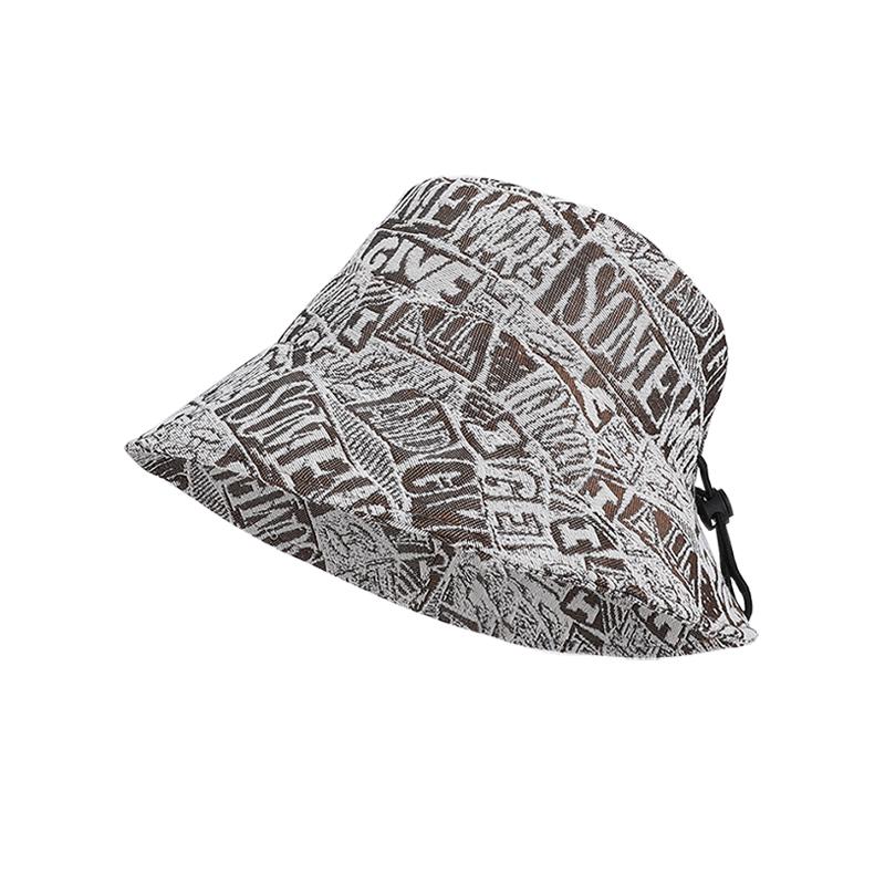 

6151-New spring and summer style women s casual style bucket hat, trendy lettered fisherman hat,outdoorlargebrimsunprotectionand One Size