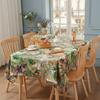 Stylish Florals Print Tablecloth Multipurpose Polyester Materials for Dining Party Home Decoration
