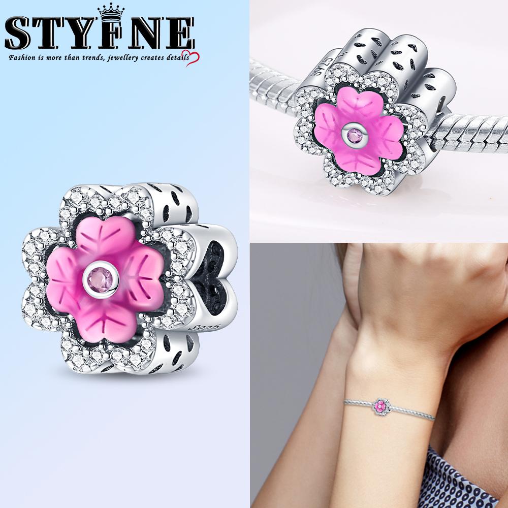 Real Copper Multicolor Sunflower Theme Four-Leaf Crust Charm Original Bracelet For Jewelry Making For Women Diy Gift