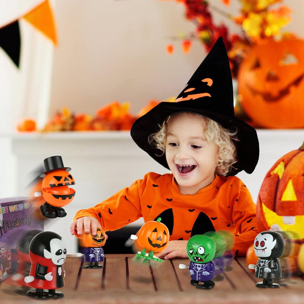 LEMESO Halloween Prize Toys for Set of Halloween Halloween Party Comes in a Case Wind-Up Kids, 12, Favors, Gifts, Prizes, Accessories, Toys,