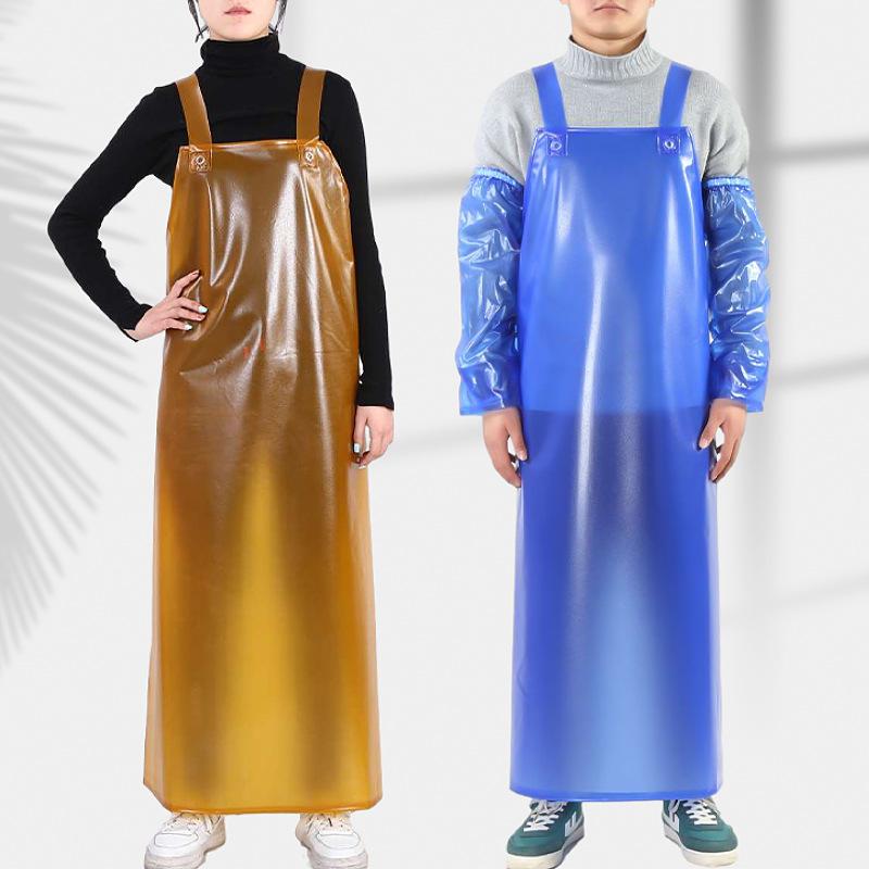 Grembiule di Sicurezza Ispessito Unisex Impermeabile Resistente all'Olio Resistente agli Acidi e Alcali Resistente all'Usura Materiale TPU Costola di Mucca Per Pesca Lavoro