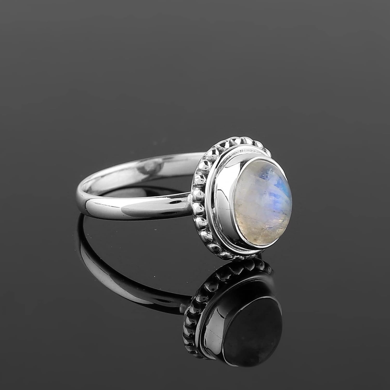 

Кольцо-подарок с лунным камнем из стерлингового серебра 925 пробы, уникальное кольцо, рождественский подарок 11