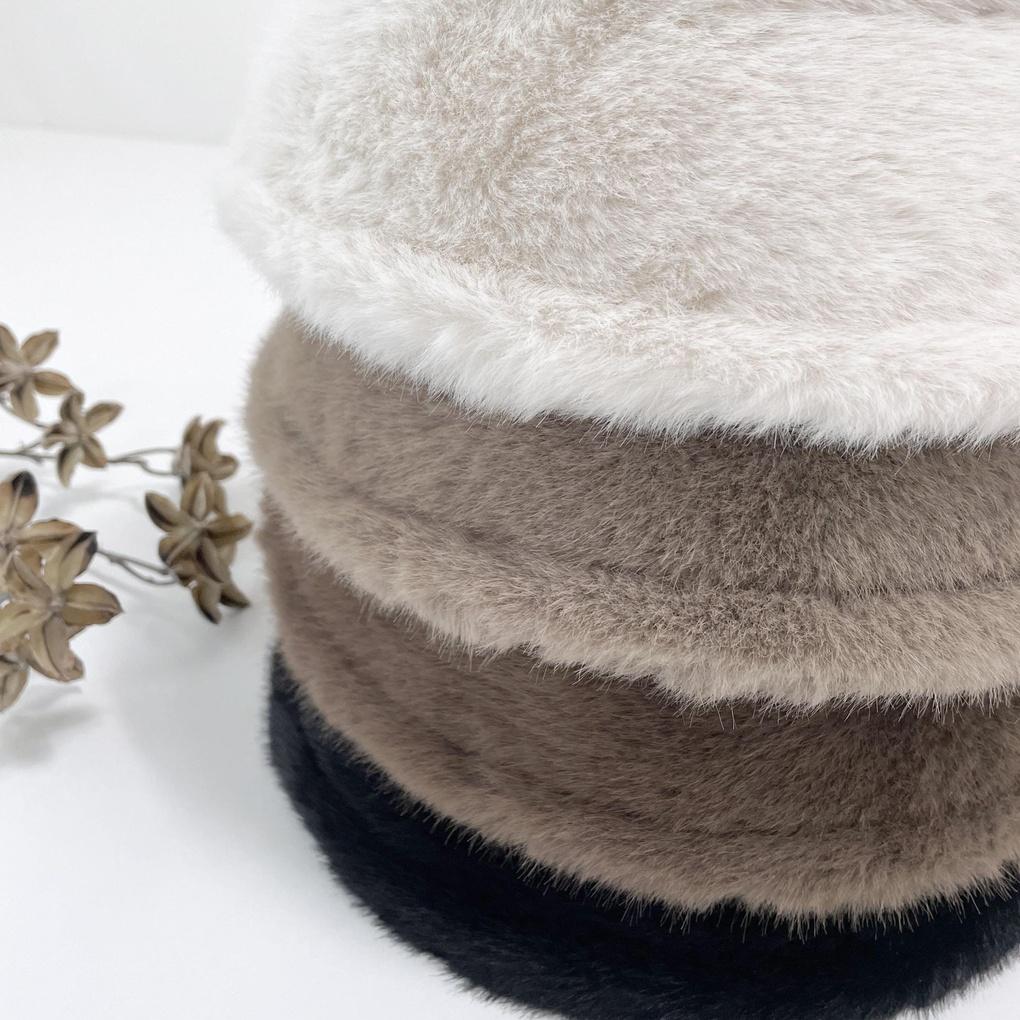 Women's Men's Daily Fur Plain Bucket Hat