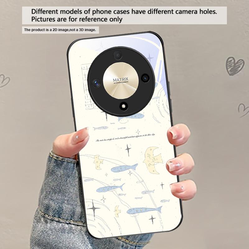 Fresh and Healing Breeze For Honor X5 Plus X30 X9c Smart X5b X9a X30 Max X50i 30 Pro 50 Pro 70 90Smart 200 Lite Glass Phone Case