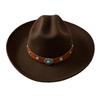 Premium Suede Felt Hat Spring and Autumn Retro Hat Women's British Top Hat European, American and Western Cowboy Hat