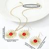3-Piece Sunflower Necklace & Earring Set: Luxurious, Fashionable, Versatile Accessories